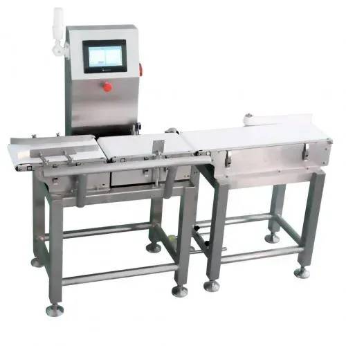 China Factory High Precision Weight Checker Machine | Automatic Online Check Weigher With Rejector For Food & Packaging Production Line